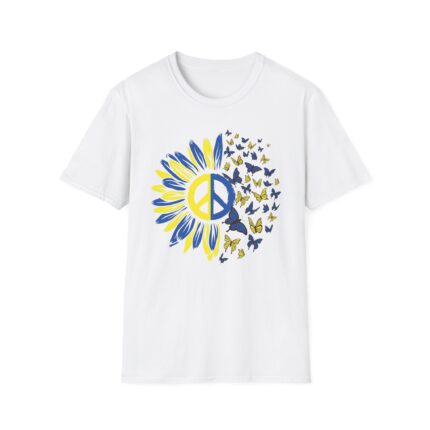 Peaceful Butterfly Graphic T-Shirt | Unisex Softstyle Tee for Nature Lovers, Gifts, Eco-Friendly Apparel, Summer Wear, Casual Fashion