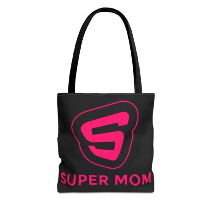 Super Mom Tote Bag - Stylish Reusable Grocery Tote, Gift for Mother's Day, Diaper Bag, Everyday Carry, Eco-Friendly Shopping Bag