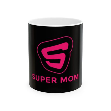 Super Mom Ceramic Mug - Perfect Gift for Mother's Day, Coffee Lovers, Custom Drinkware, Unique Kitchen Decor